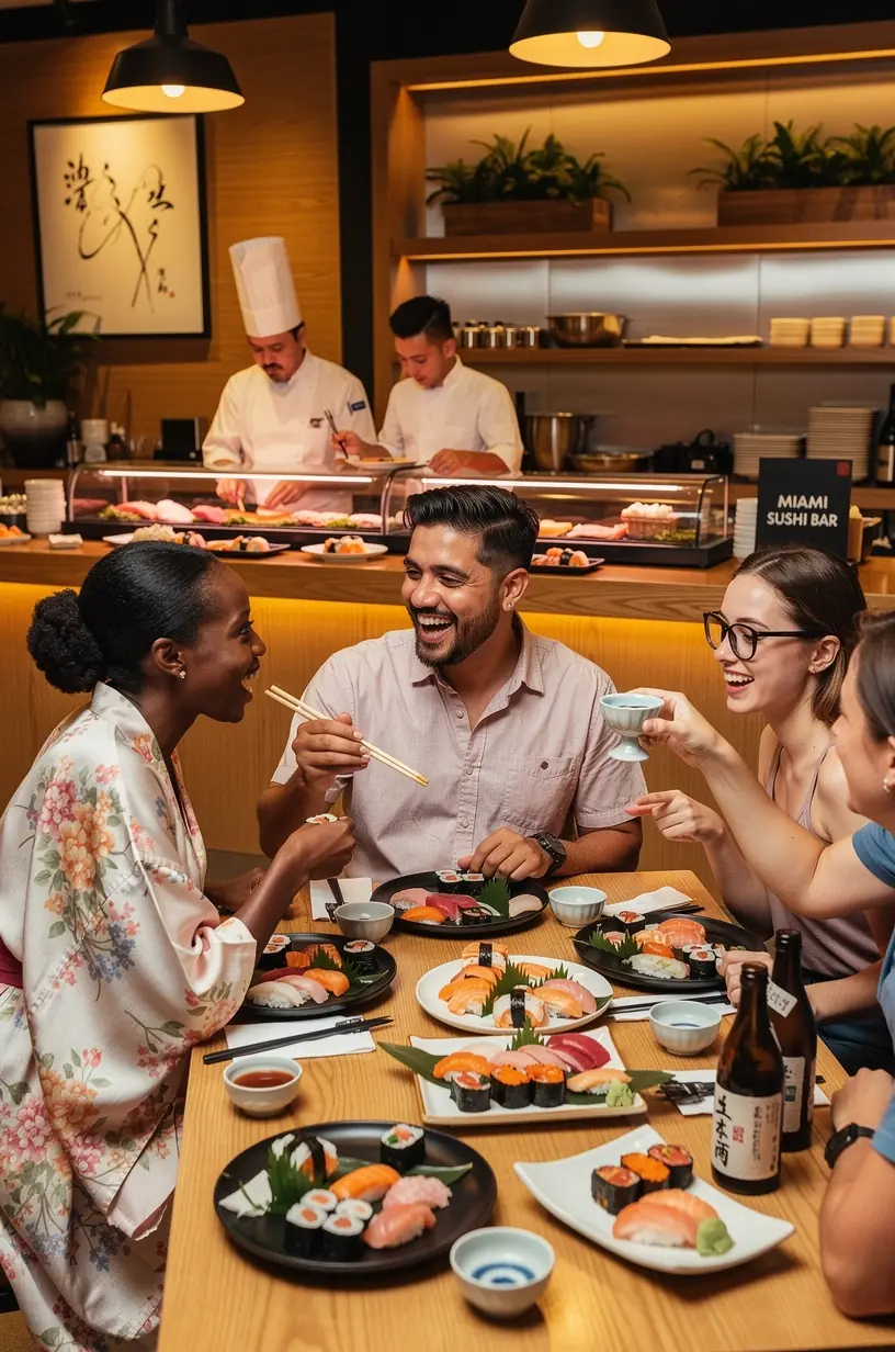 Art walkers exploring vibrant city streets during an art walk.